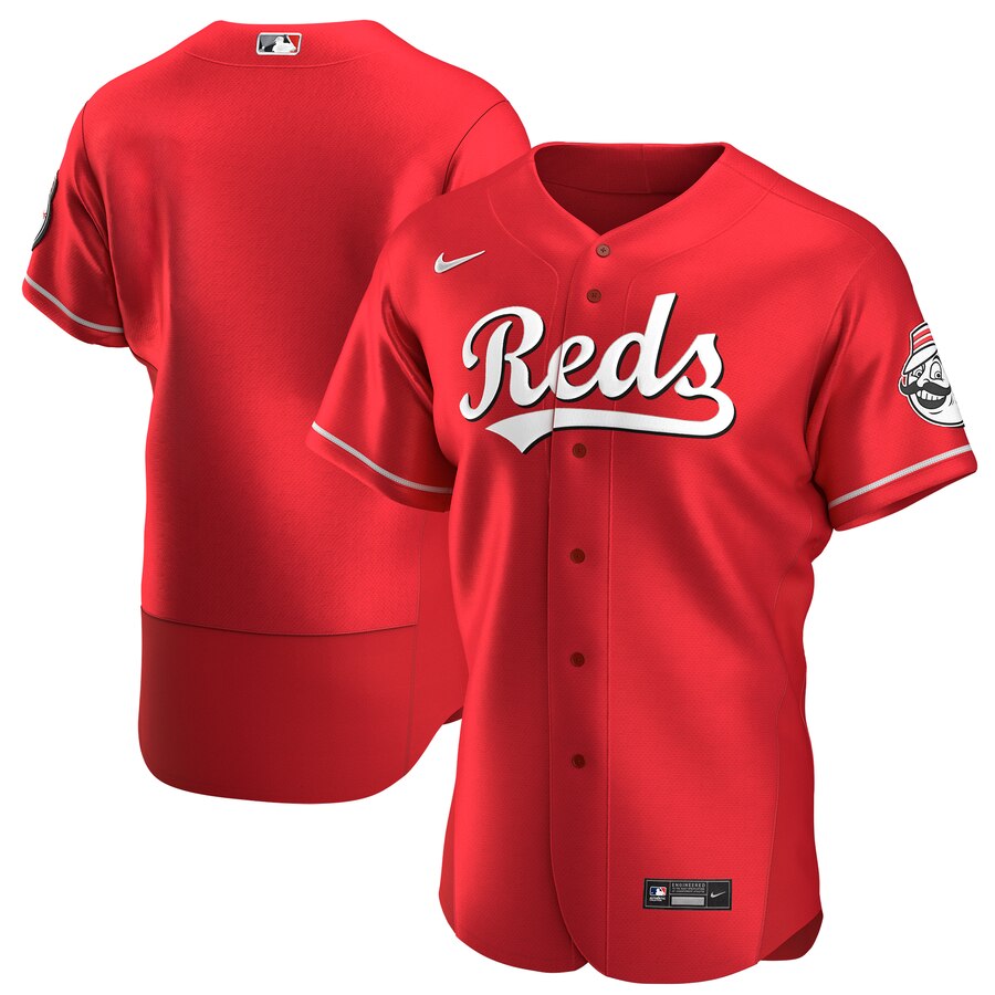 Cincinnati Reds Men Nike Scarlet Authentic Alternate Team MLB Jersey->atlanta braves->MLB Jersey